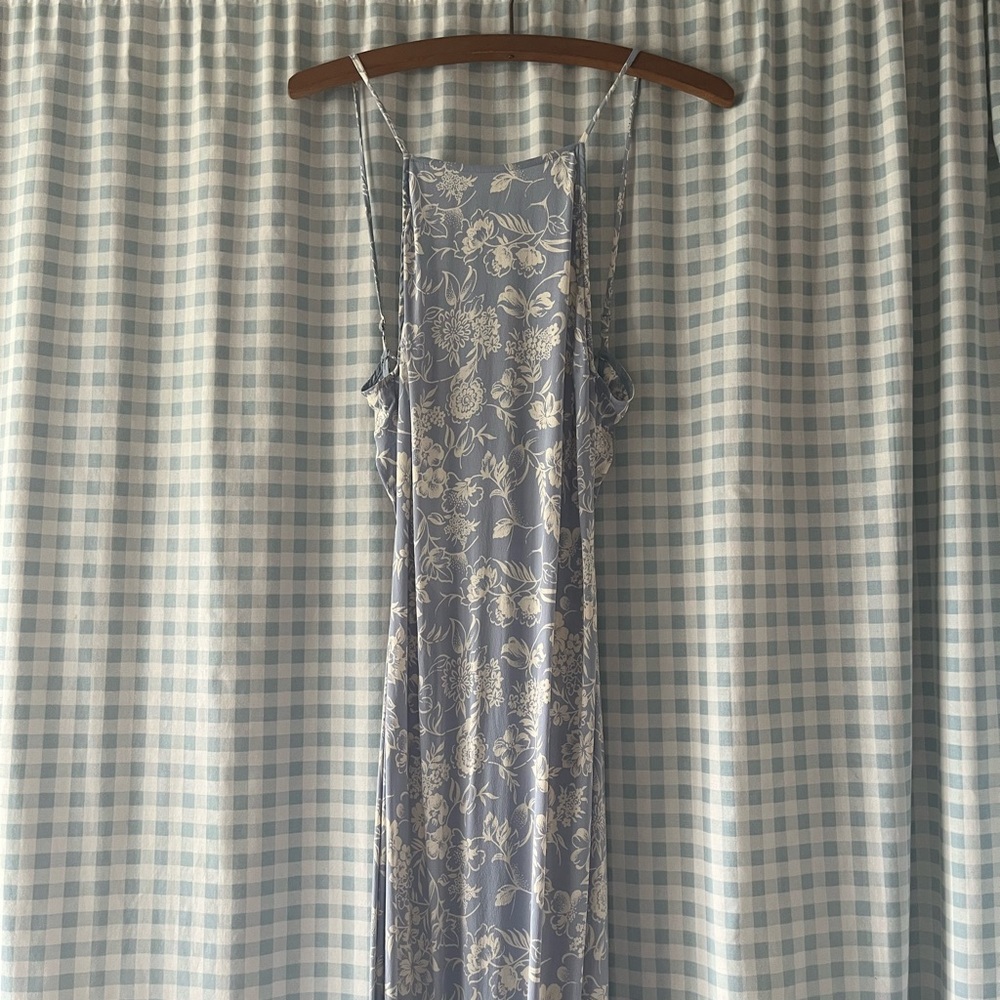 Reformation Blue Floral Maxi Dress